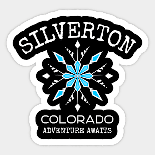 Silverton, Colorado Snowflake Sticker